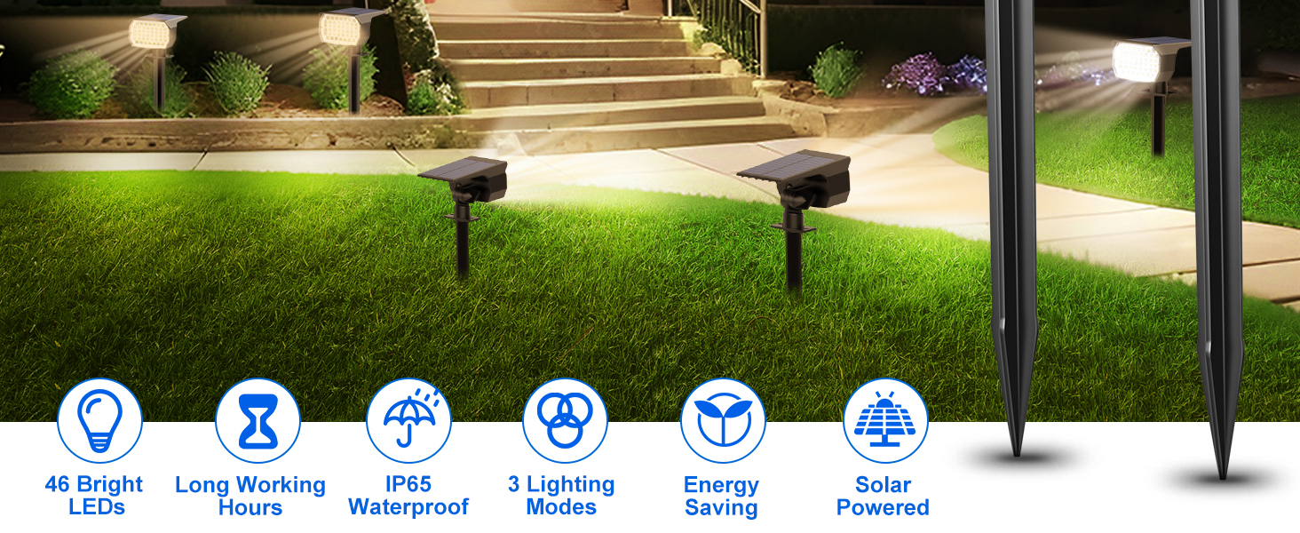 solar lights outdoor waterproof