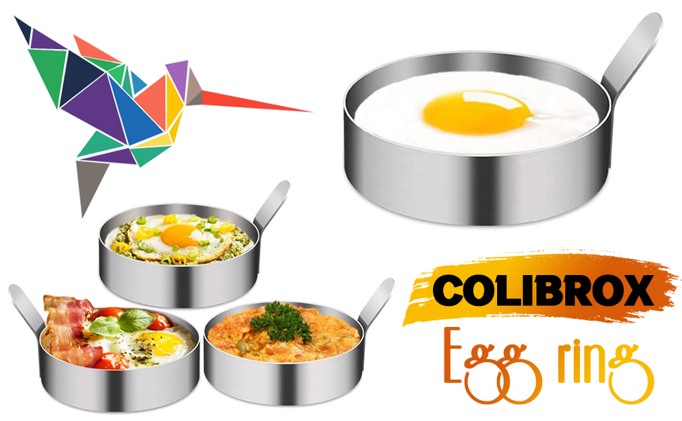 Egg Ring, Stainless Steel Omelet Mold Non Stick Pancake