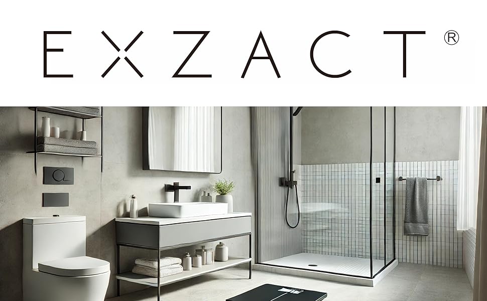 EXZACT Digital Bathroom Scale/Electronic Weighing Scale