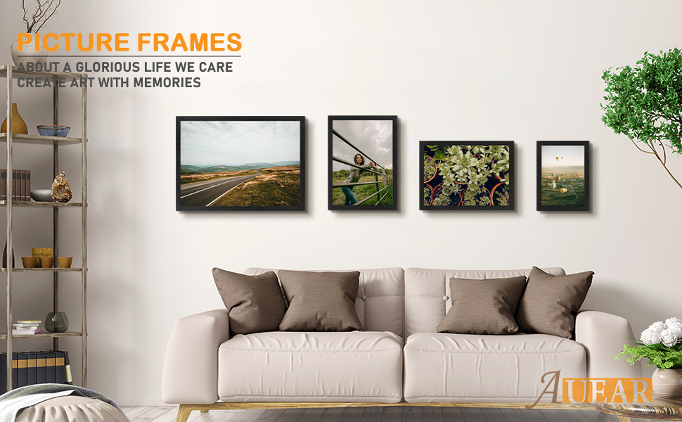 AUEAR, A2 Picture Frame Blue Set of 2, 16.5x23.4 Picture