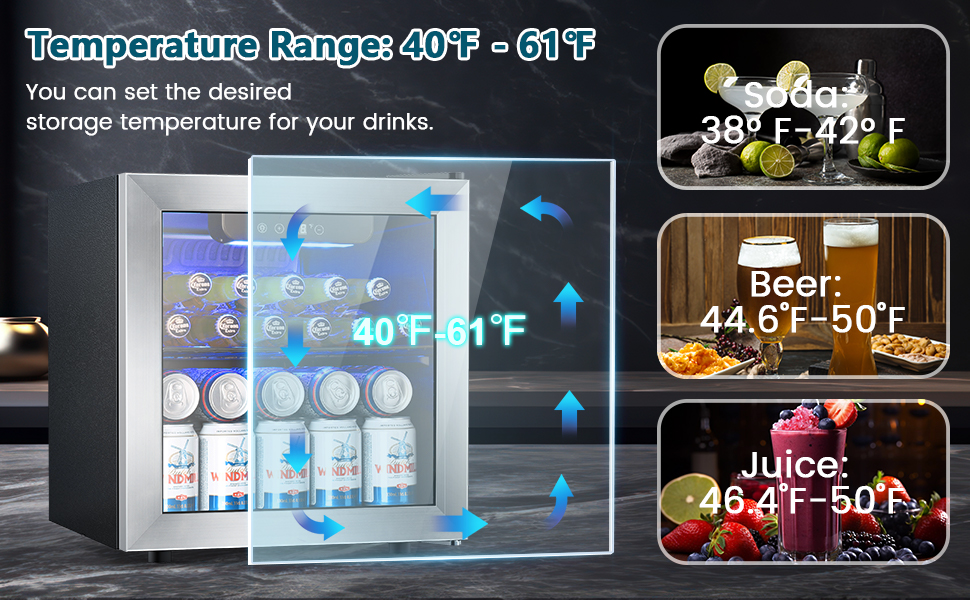 Temperature Range:40°F - 60°F
