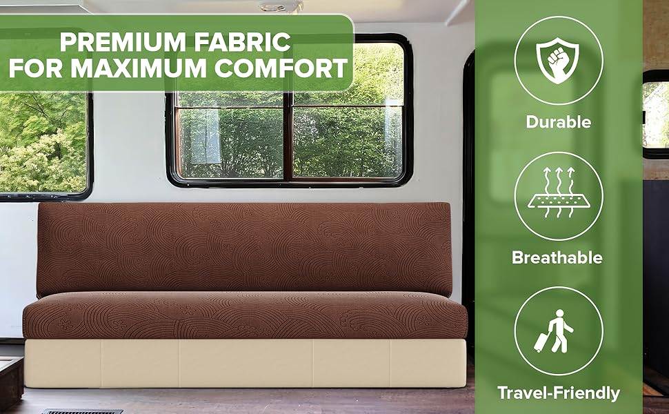 slipcovers for rv couches sleeper sofa motorhome 2 cushion