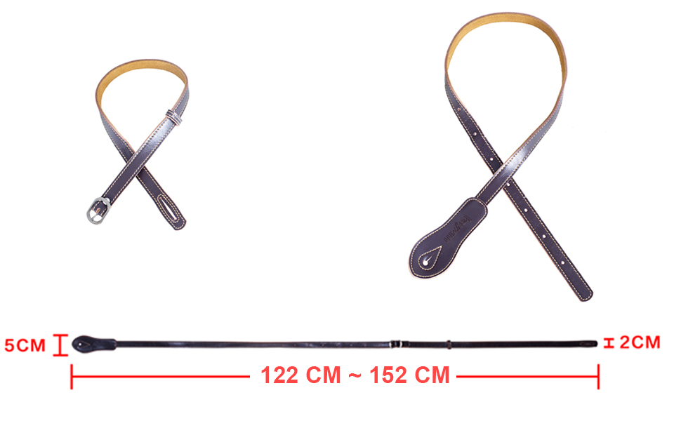 Rayzm Mandolin Strap, Genuine Leather Strap with Suede Backing, Quality