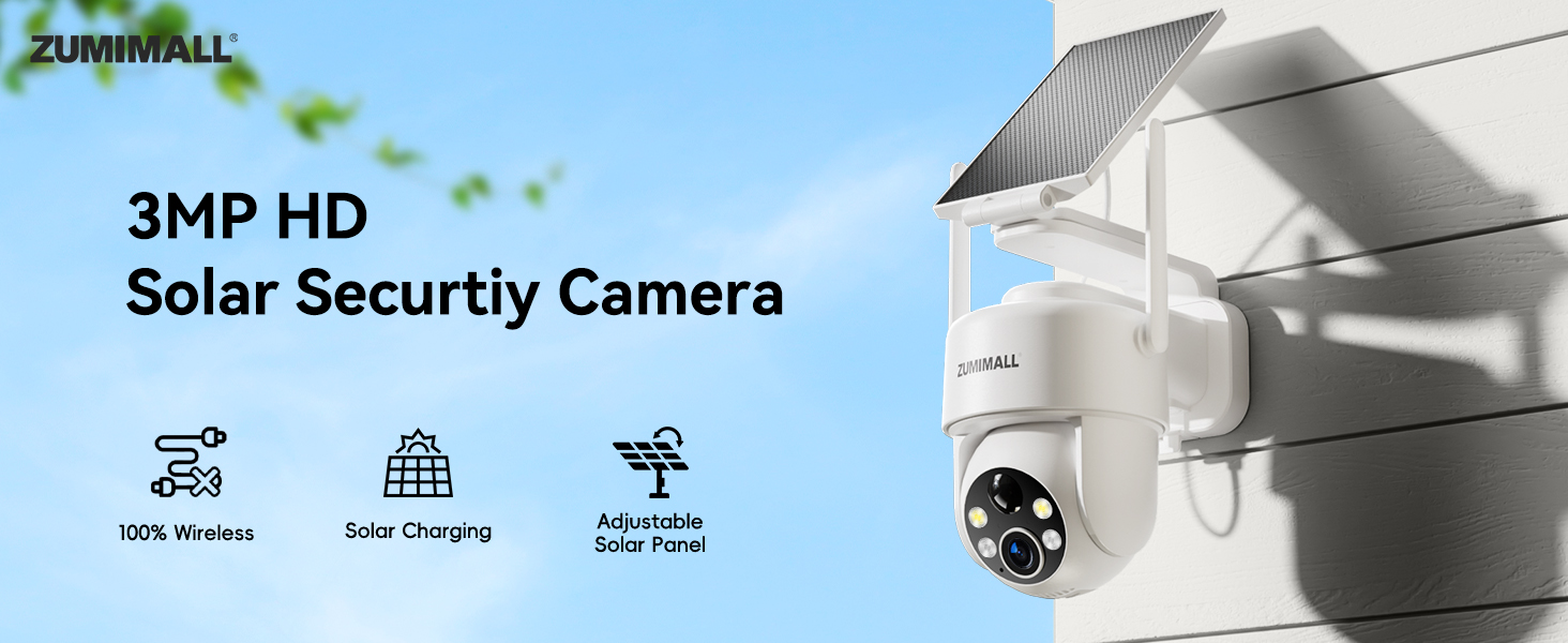 2K Solar Security Camera