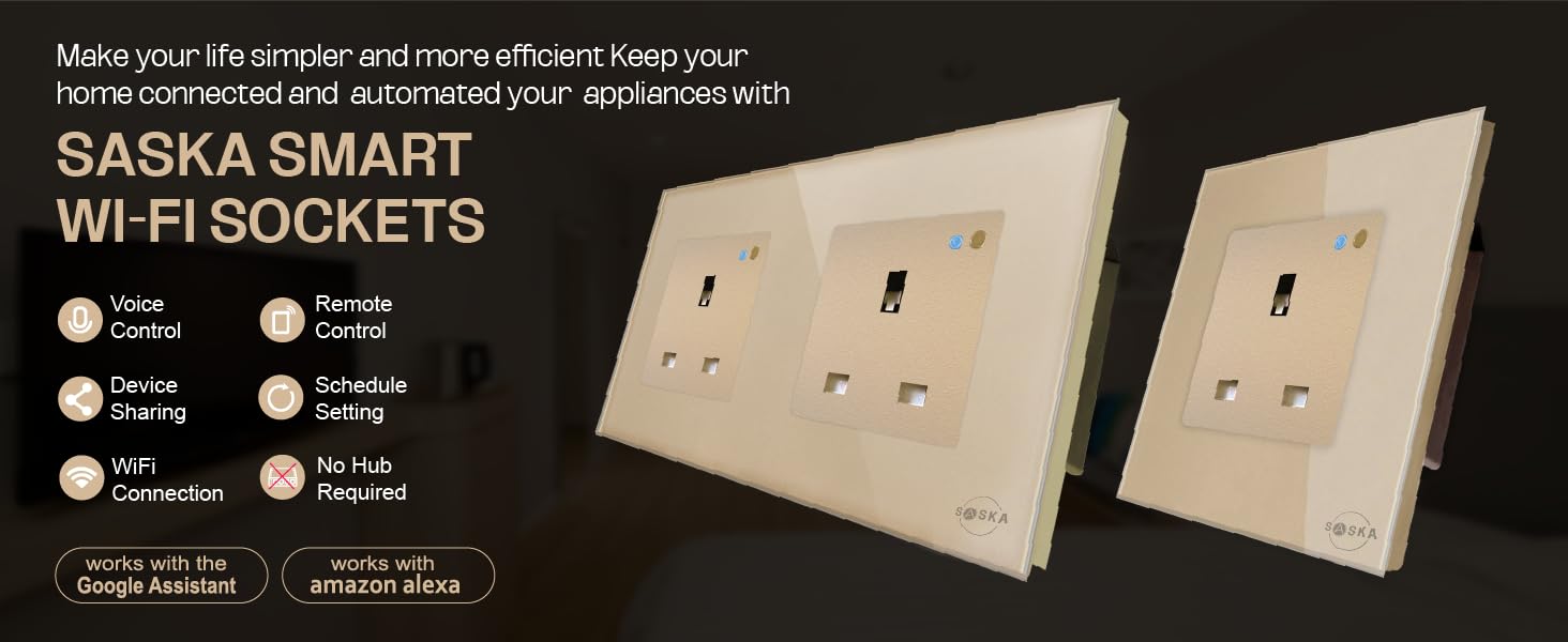 smart wall socket wifi wall socket saska socket golden wall socket