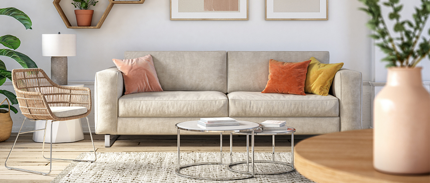 HIGOGOGO Patio Papasan Rocking Chair Set with Cushion