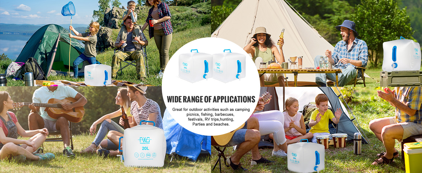 camping water container