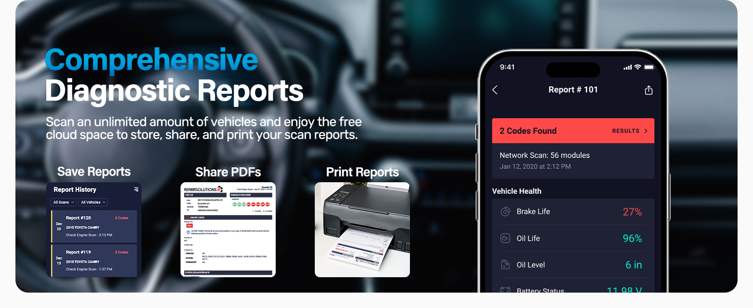 black obd2 scanner diagnostic tool scanner for car bluetooth obd2 scanner check engine code reader