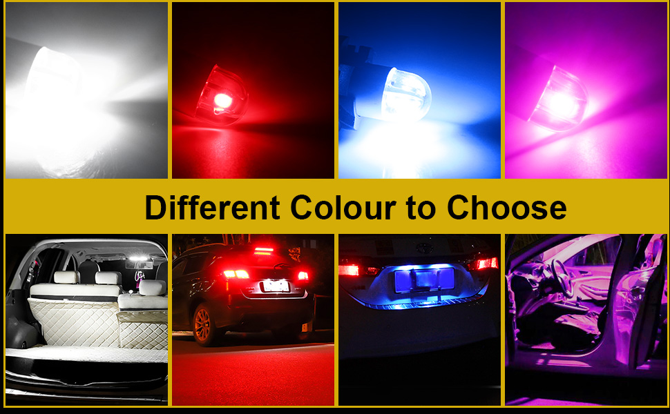 Keiurot T10 501 LED Bulbs W5W 194 168 2825 Wedge Led Car Bulbs White