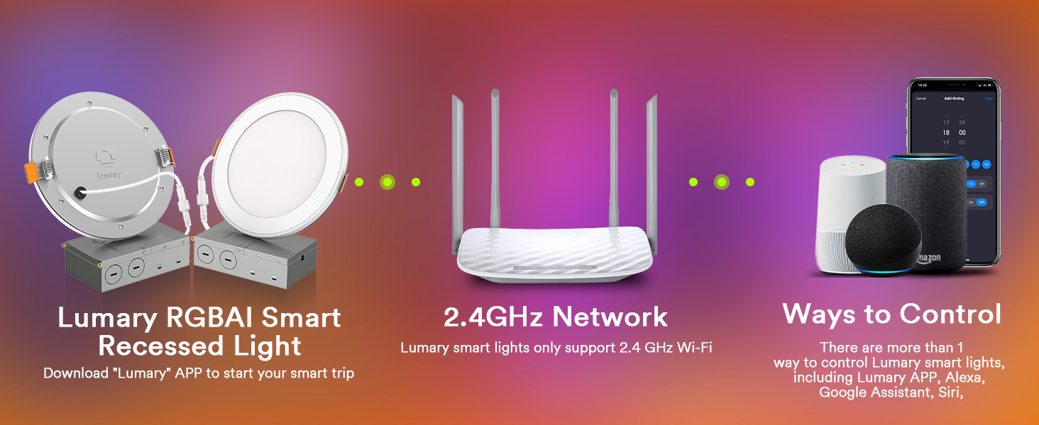 Lumary RGBAI Smart Recessed Lighting