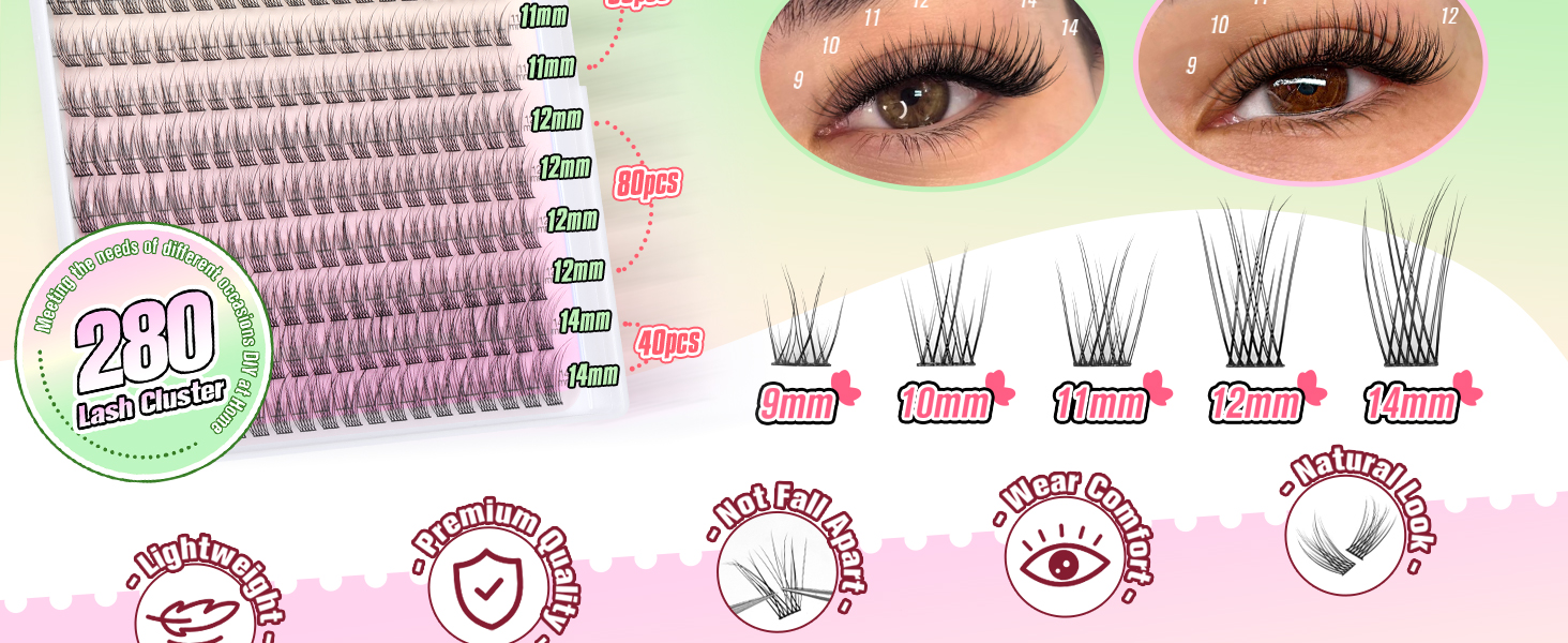 lash clusters
