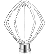Gdrtwwh Wire Whip Attachment for KitchenAid Tilt-Head Stand Mixer,Stainless Steel Egg Cream Stirr...
