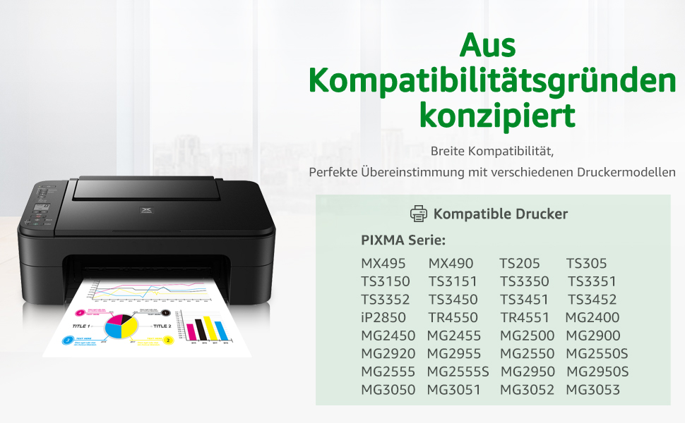 GREENSKY 545 546 XL Multipack Patronen Kompatibel für Canon Druckerpatronen 545 546 PG545XL CL GREENSKY 545 546 XL Multipack Patronen Kompatibel für Canon Druckerpatronen 545 546 PG545XL CL