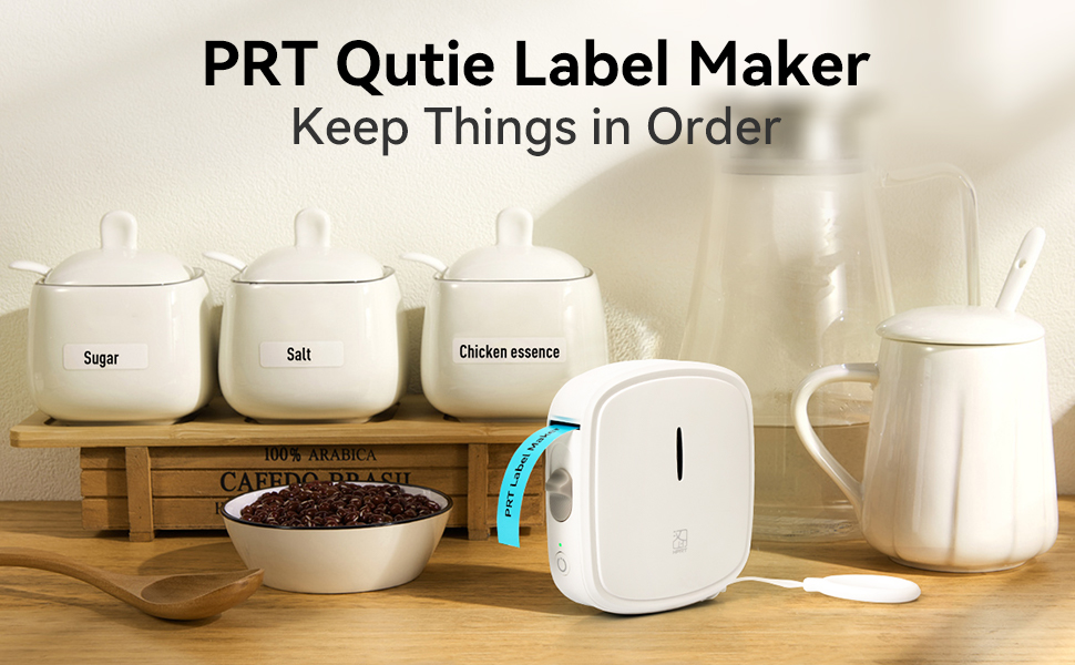 Qutie Label Maker Machine,Customizable Portable Bluetooth Sticker