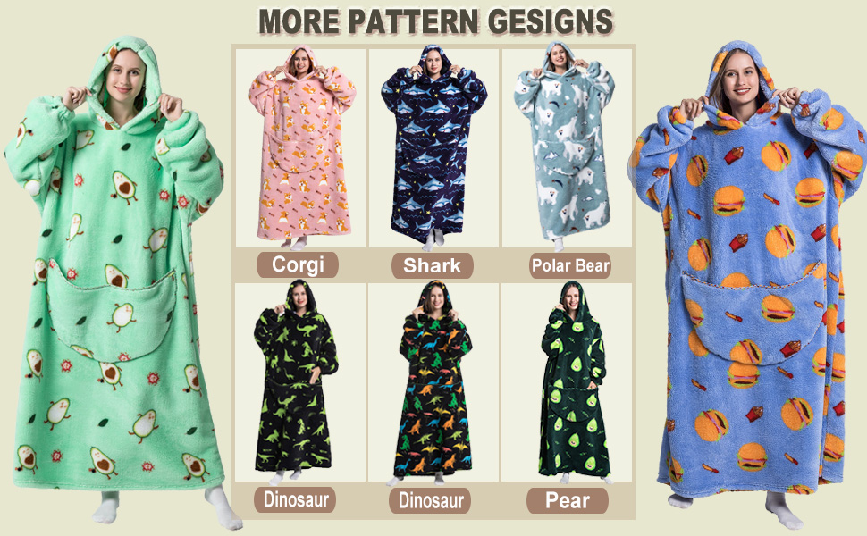 Très Chic Mailanda Wearable Blanket Hoodie for Women Oversized Cozy