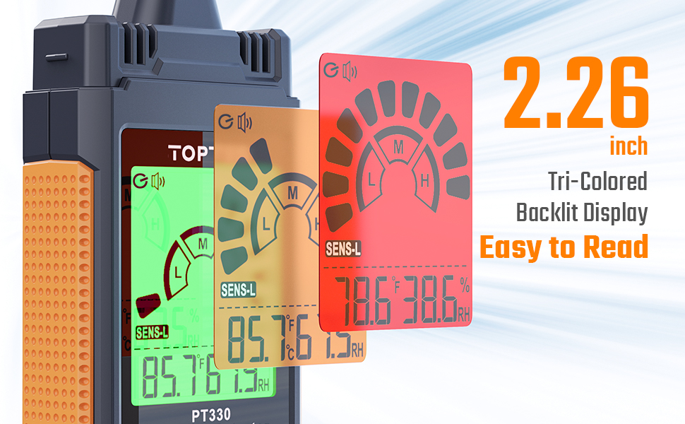 TopTes PT330 Gas Leak Detector, Natural Gas Detector with Audible