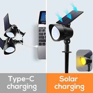 Solar Spot Lights Outdoor Solar Powered Landscape Light