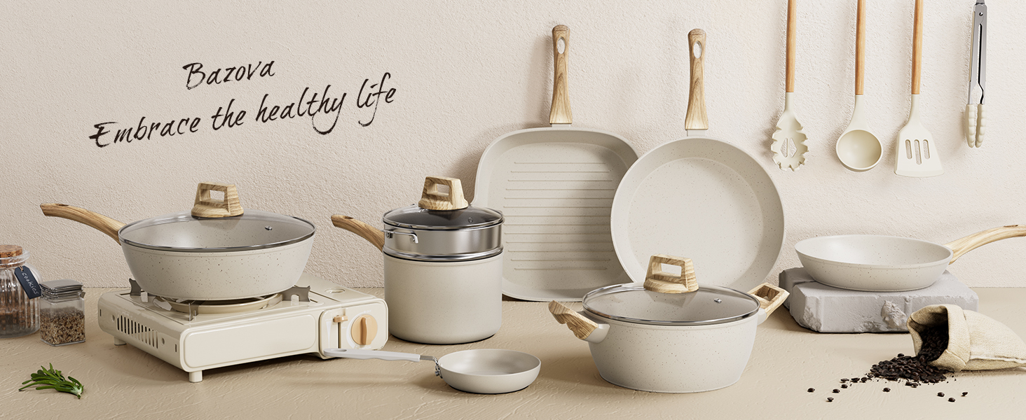 ceramic pots and pans