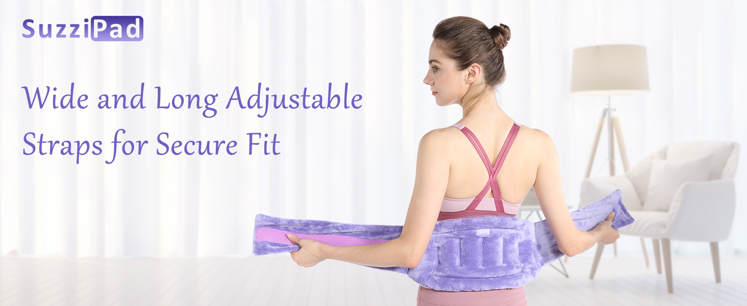 SuzziPad Microwave Heating Pad for Back Pain Relief and Cramps, Microwavable Heating