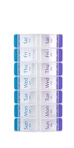 AM/PM Weekly Pill Planner