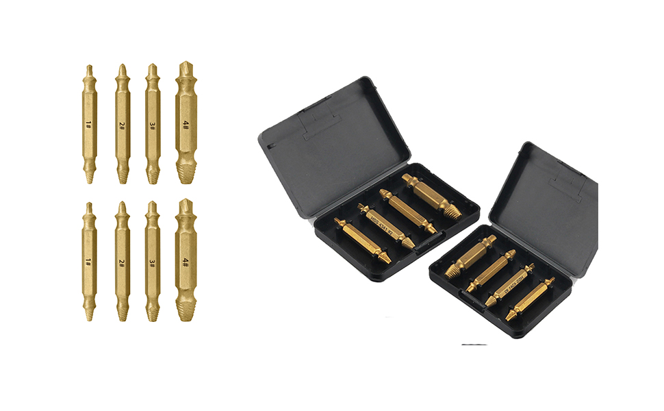 POXIN Damaged and Stripped Screw Extractor Kit Set,Simple and Quick
