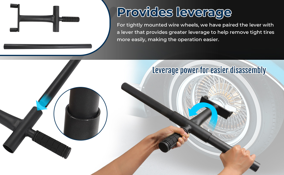 2 Bar Lowrider Wire Wheel Knock Off Tool with Bar Suitable for Dayton Luxor Zenith China 2 Bar Wire 