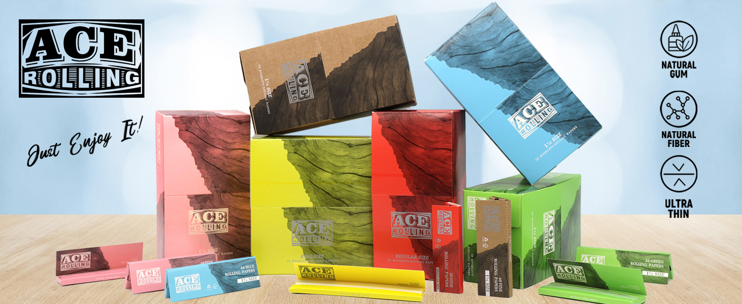 ACE ROLLING Papers, King Size Cigarette Rolling Papers