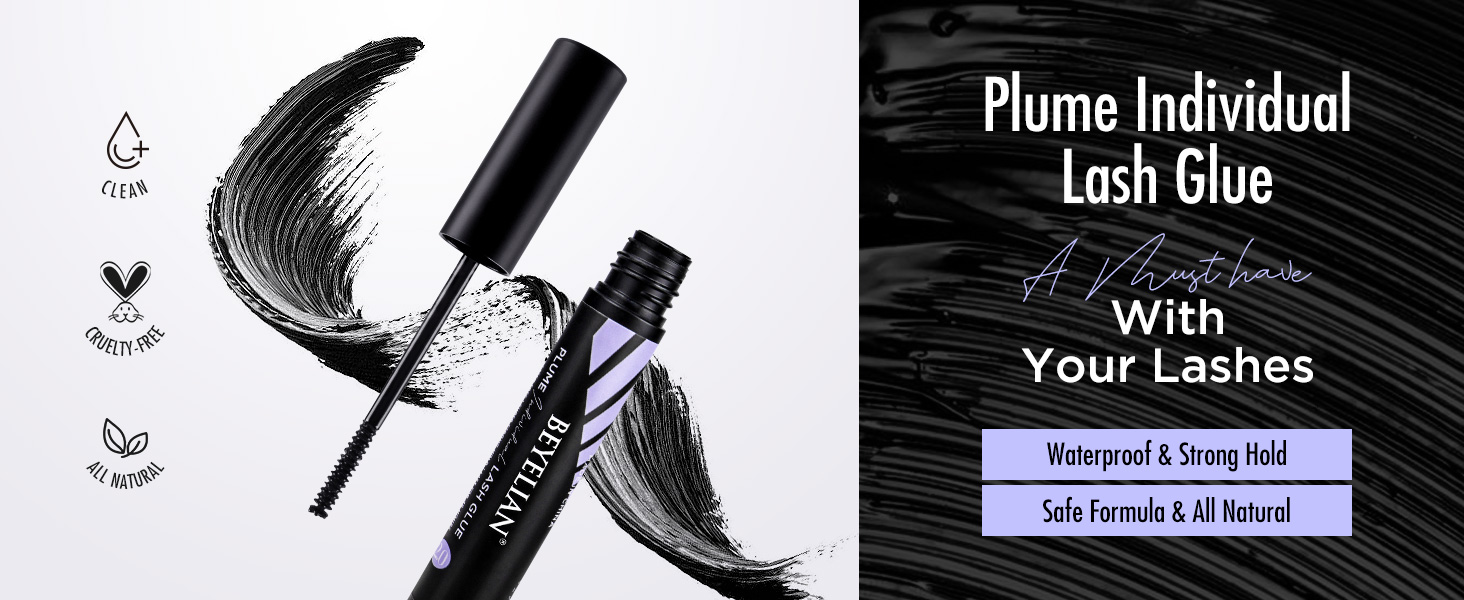 Cluster Lash Glue, Lash Bond Mascara Wand Individual