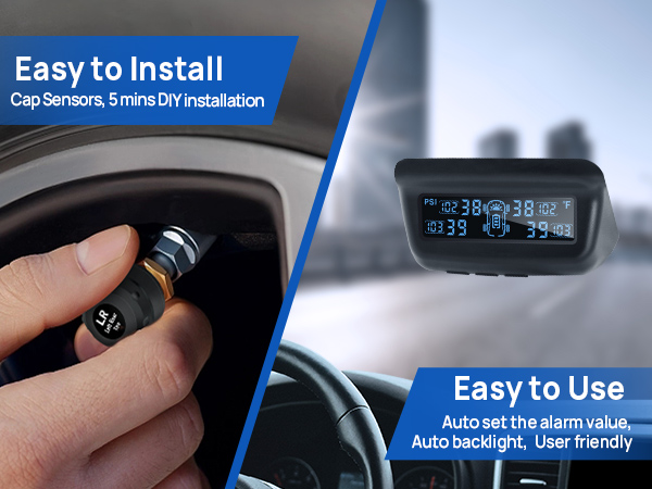 With user friendly design,Masoll TPMS is easy to install and easy to use