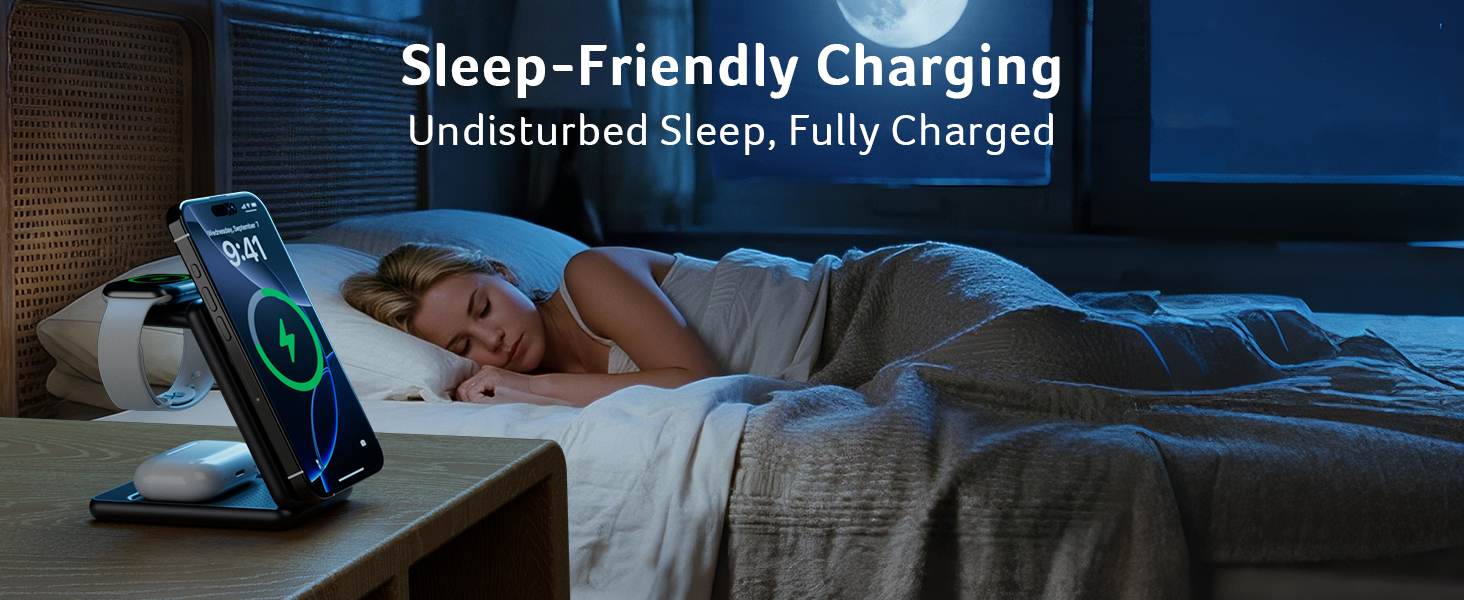 Acer Magnetic Wireless Charger, 3 in 1 Wireless Charging Station,