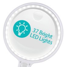 magnifier with light