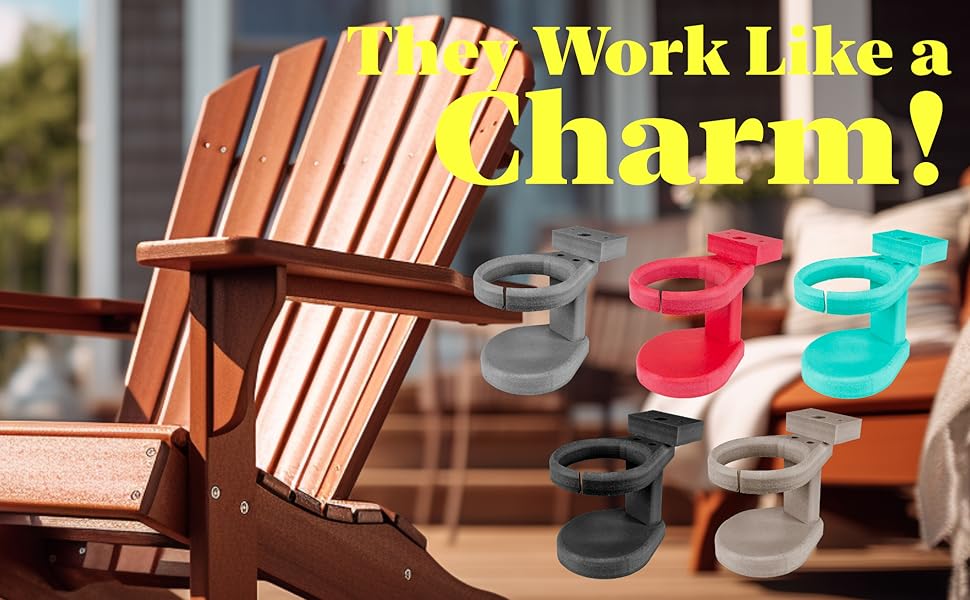 Durable Cup Holder for Outdoor Furniture Adirondack Chair
