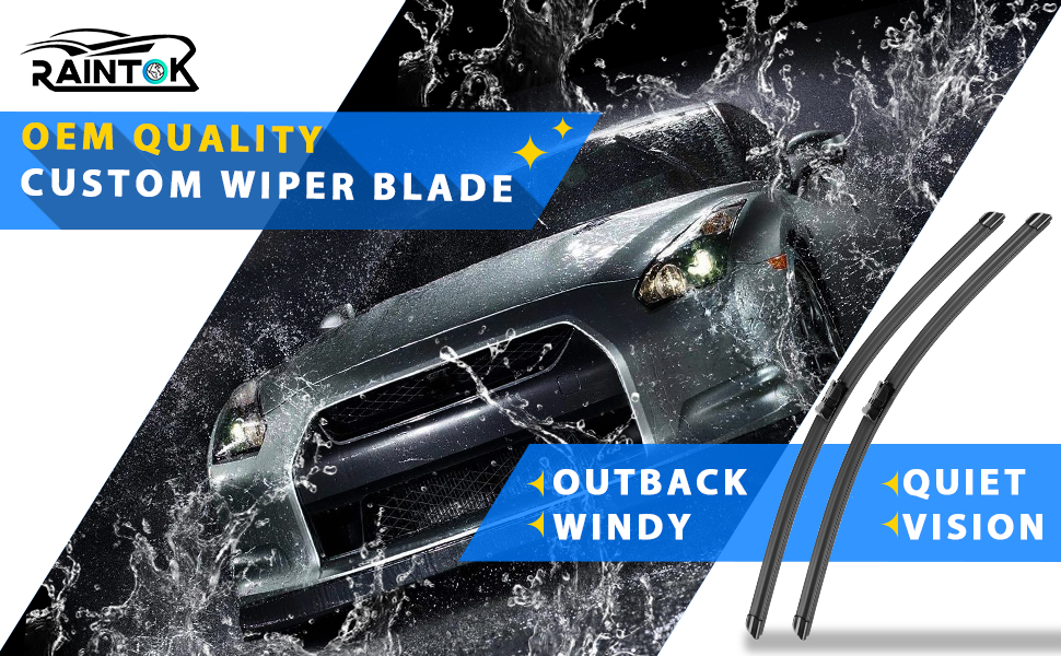 RAINTOK 28" 24" Windshield Wiper Blades Replacement for