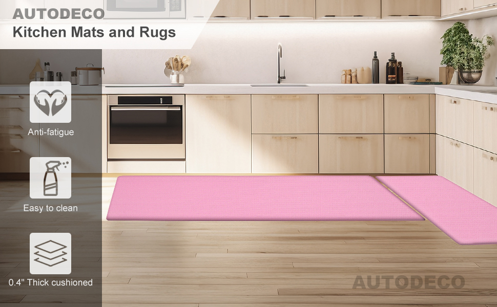 Kitchen mats cushioned 2 piece set