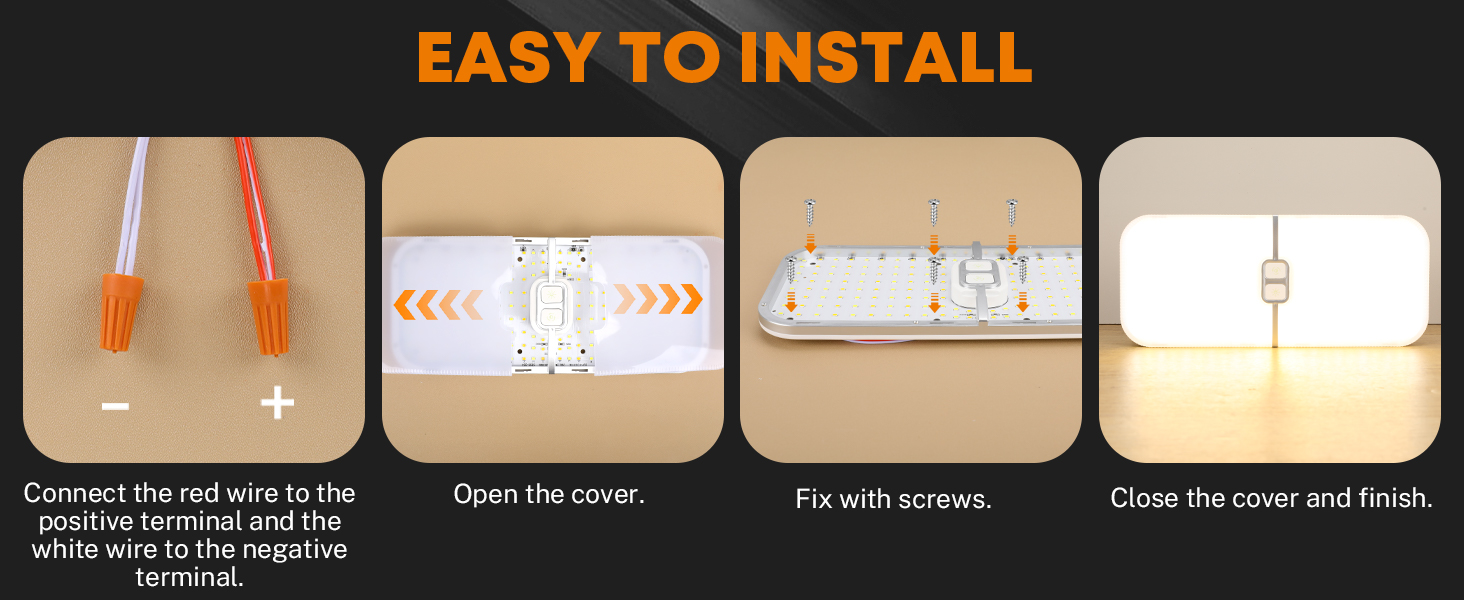 Kohree RV Ceiling Lights Interior 2000LM, 204 LEDs Dimmable