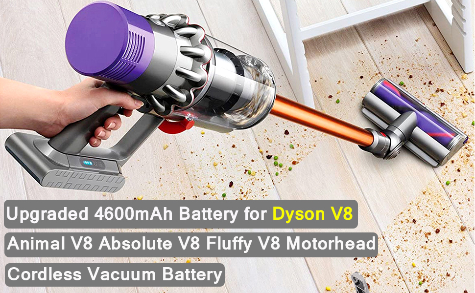 【V8】 4600mAh Replacement for Dyson V8 Battery High Performance