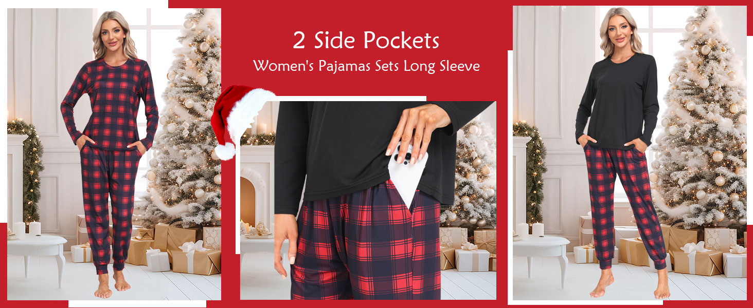 Pajamas for Women Long Sleeve Pj Set