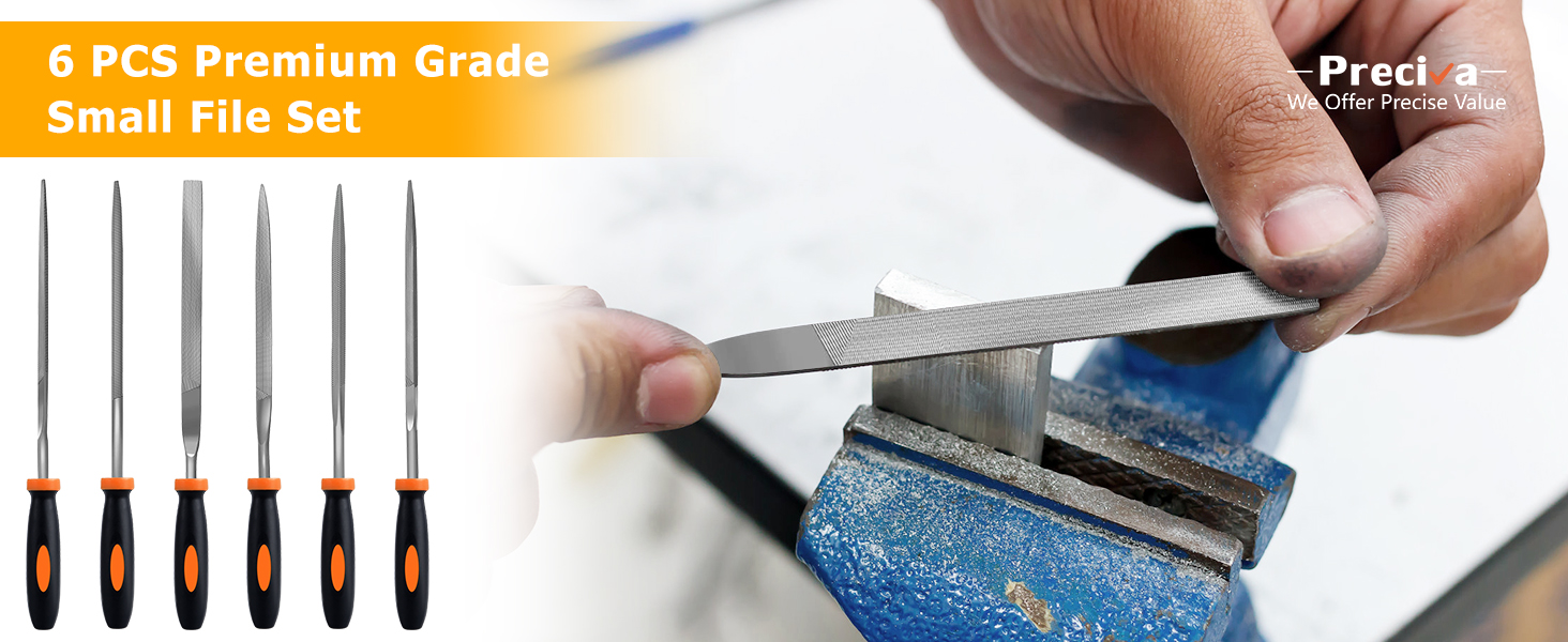 6 Pcs Juego de limas y escofinas