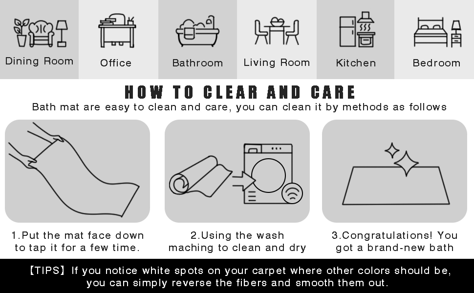 bath mat bathroom rug non slip