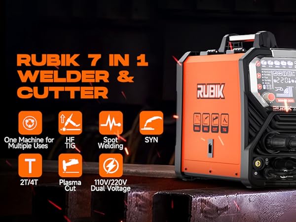 miq.*❩❤️ MIG Welder, 200Amp 4 in 1 Gas MIG/Gasless Flux Core MIG