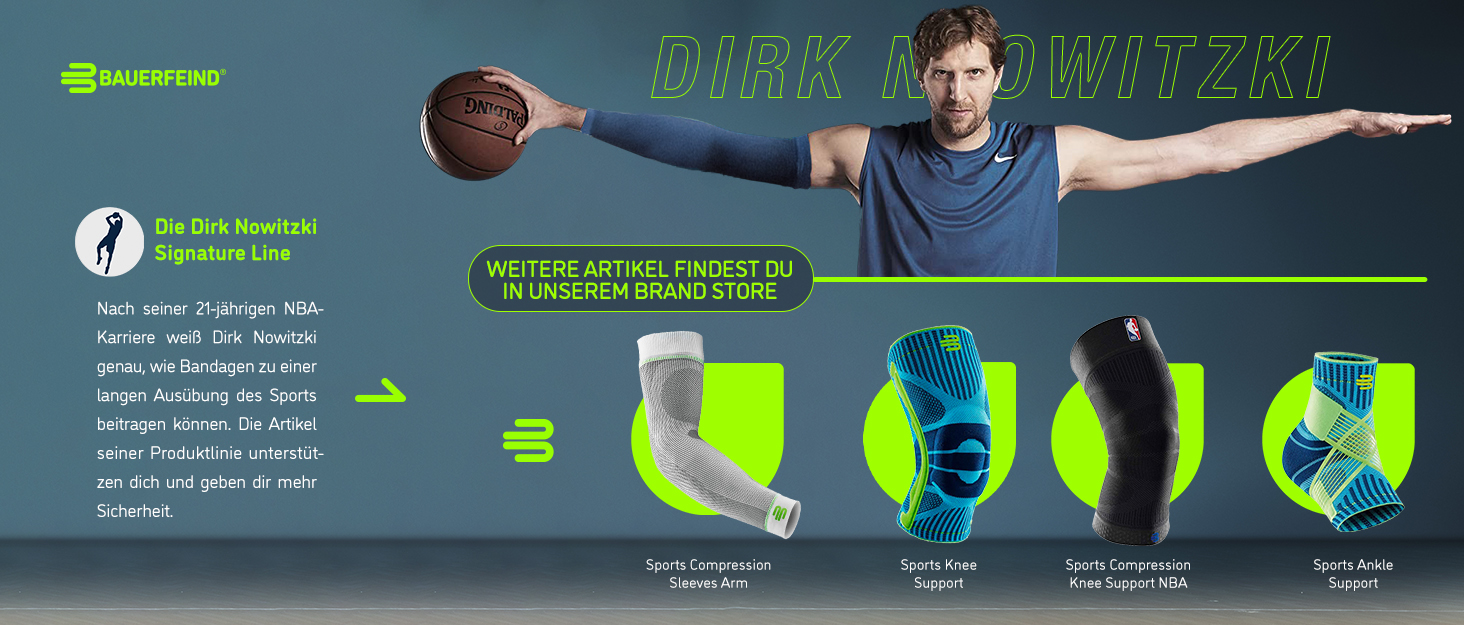 Bauerfeind, Dirk Nowitzki, Nowitzki, Sport, Bandage