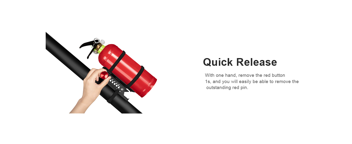 Fire Extinguisher Mount Bracket,   Adjustable Quick Release Roll Bar Fire Extinguisher Bottle Mount