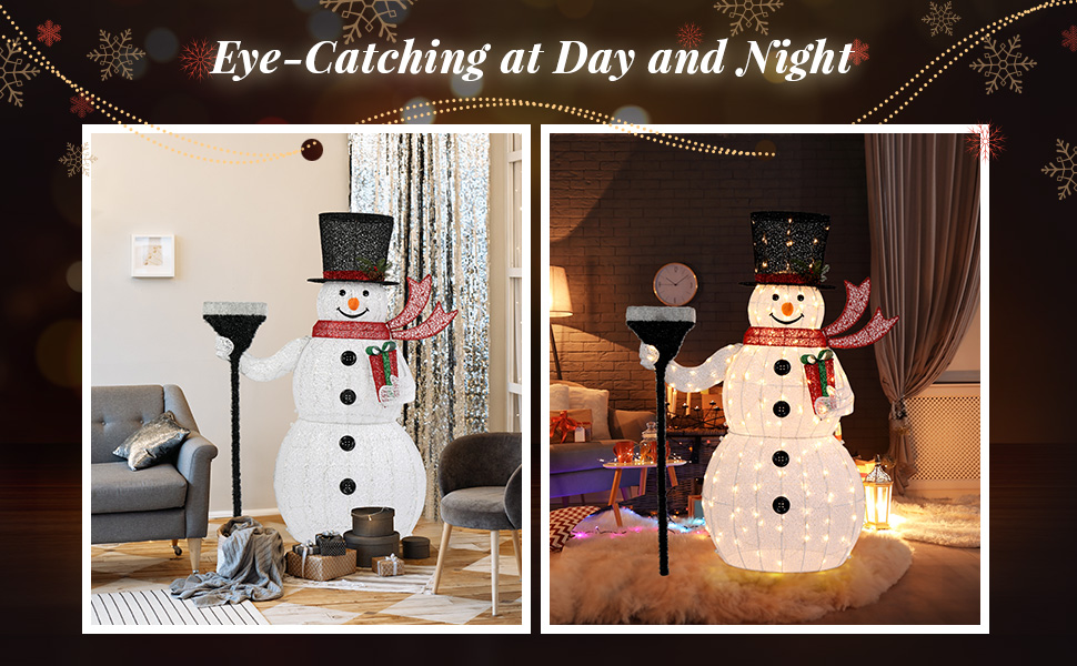 Amazon.com: VINGLI 5FT Outdoor Snowman Christmas Decorations