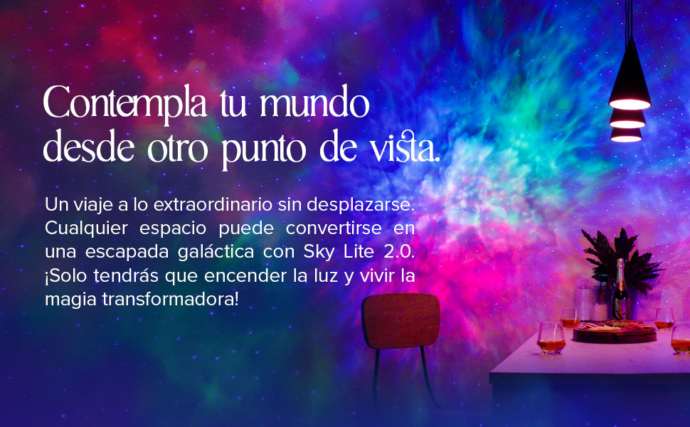 BlissLights Sky Lite 2.0 RGB LED Laser Star Projector, Galaxy