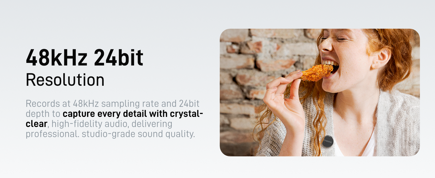 48kHz 24bit Resolution Capture every detail