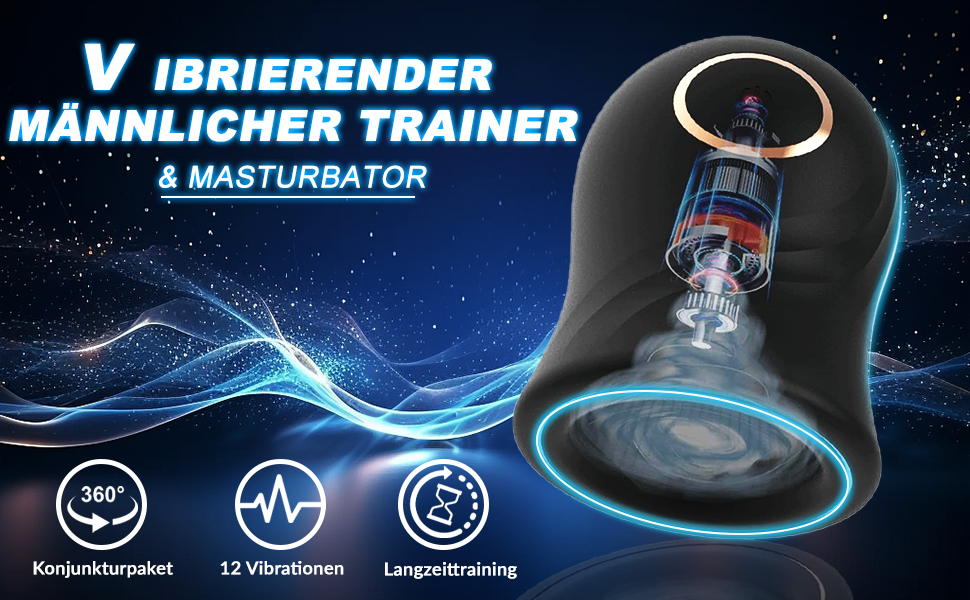 Masturbator met uniek textuurontwerp op de binnenwand, penisvibrator voor mannen