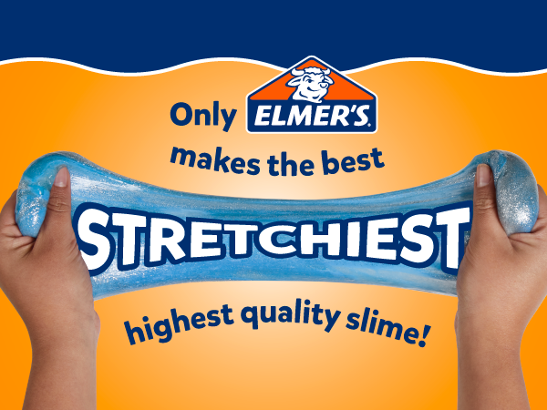 elmers glue stretchy slime best quality orange blue activity summer fun kids class student supplies
