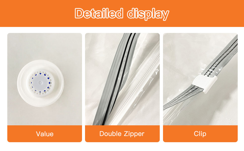 Large Vacuum Storage Bags for Mattresses, Clothes, Waterproof, Sealable