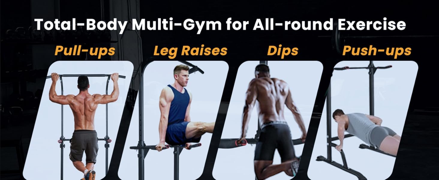 Power Tower Pull Up Bar Dip Station