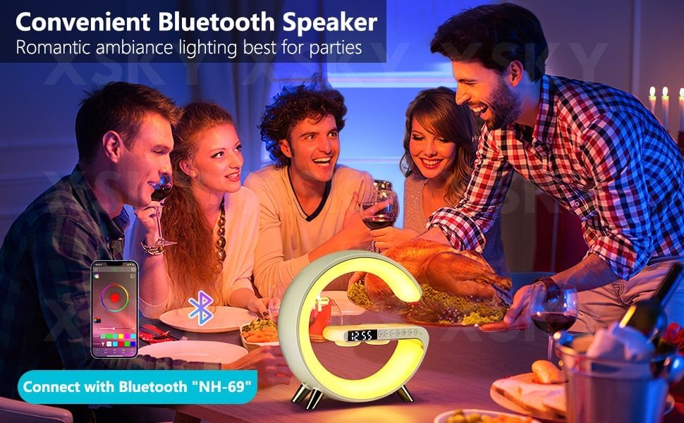 Table Lamp With Wireless Charging